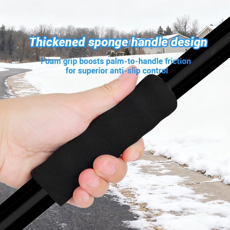 Daxguard Snow Shovel，2026 Upgraded Lightweight Steel Handle Snow Removal Tool, Kids Snow Shovel, Suitable for Emergencies, Car Driveways, Gardens, Camping (Orange - Image 5